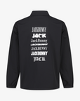 Pearly Gates Jackbunny Pullover Windbreaker - Black