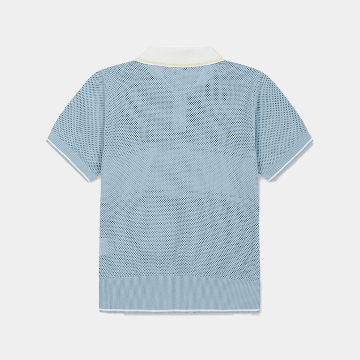 Women's Embroidered Collar Polo - Blue - Erthe Golf