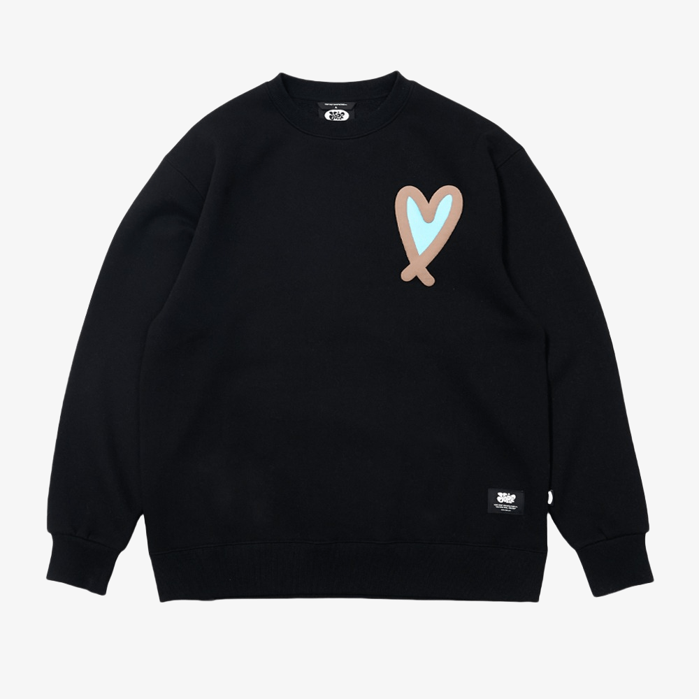 Yorf Golf Aw Tag Crewneck Black - Erthe Golf