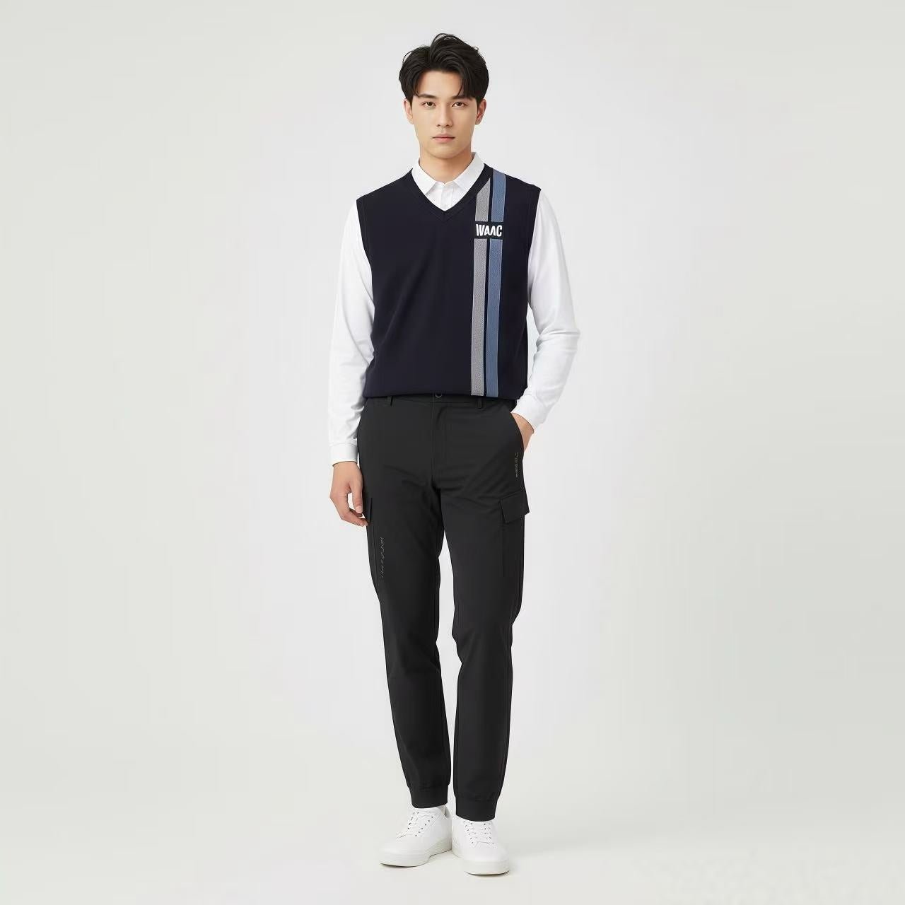 WAAC Men's Cargo Jogger - Black - Erthe Golf