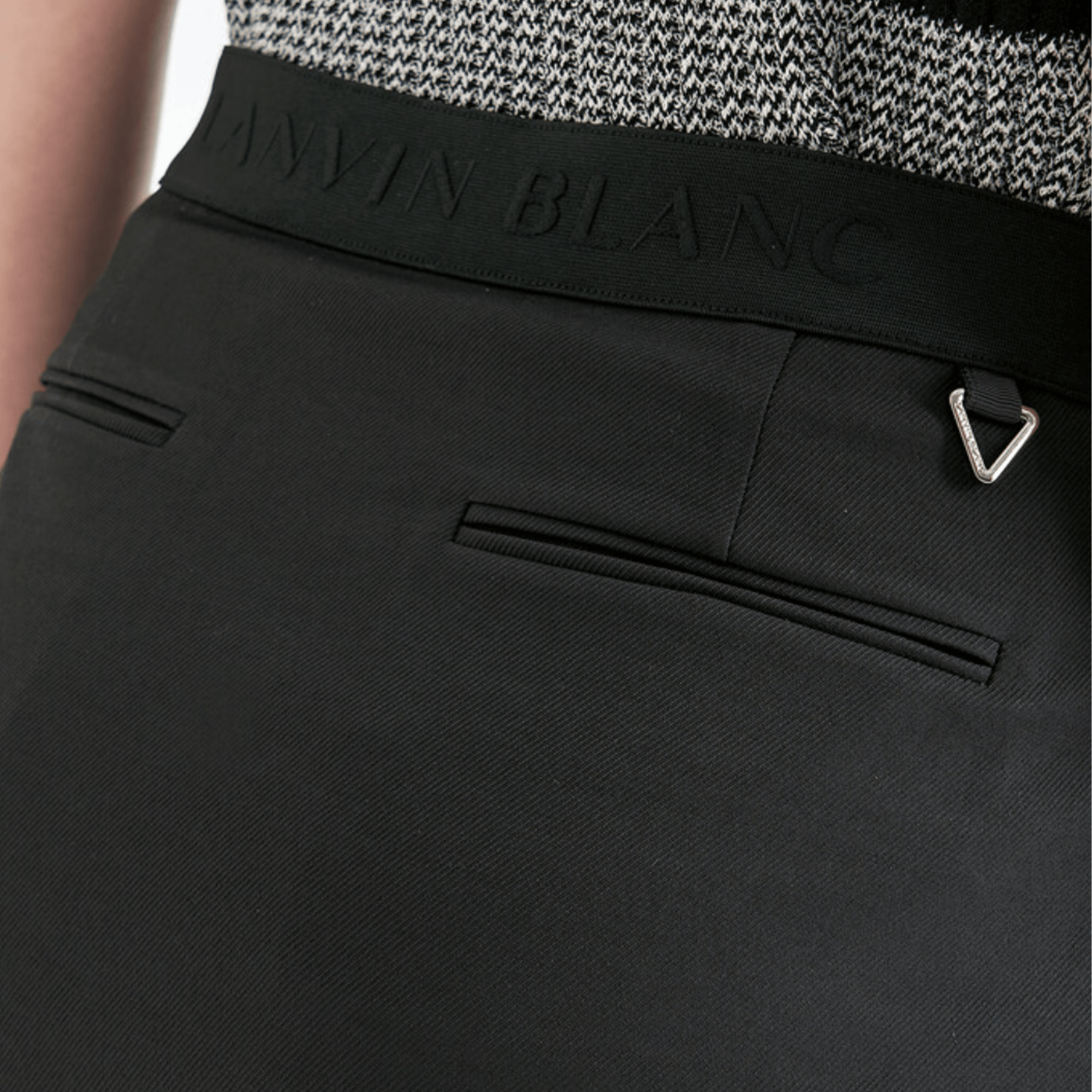 Women's Stretch Panel Mini Skirt - Black - Erthe Golf