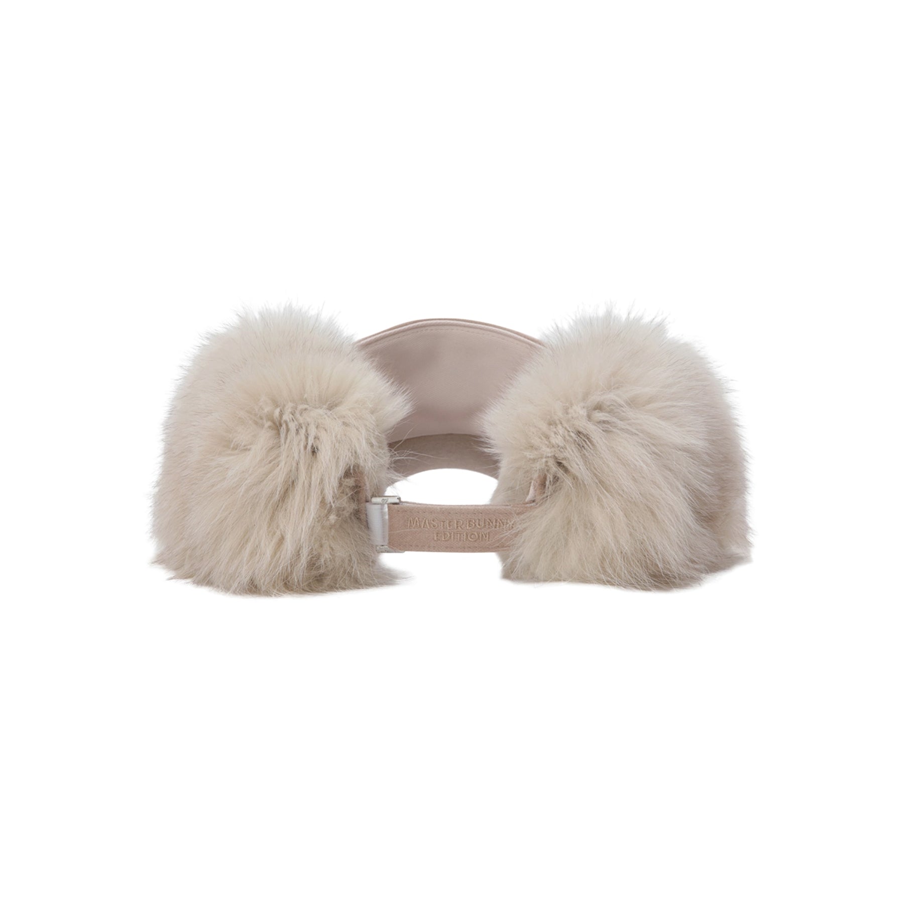 Master Bunny Edition Women&#39;s Fur Visor - Beige - Erthe Golf
