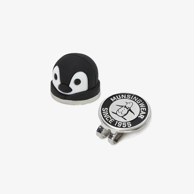 3D Penguin Ball Marker - Black - Erthe Golf
