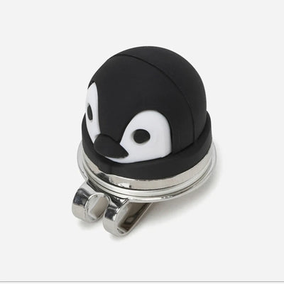 3D Penguin Ball Marker - Black - Erthe Golf