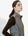 Falcosia Women's Cotton Patchwork Vest- Grey