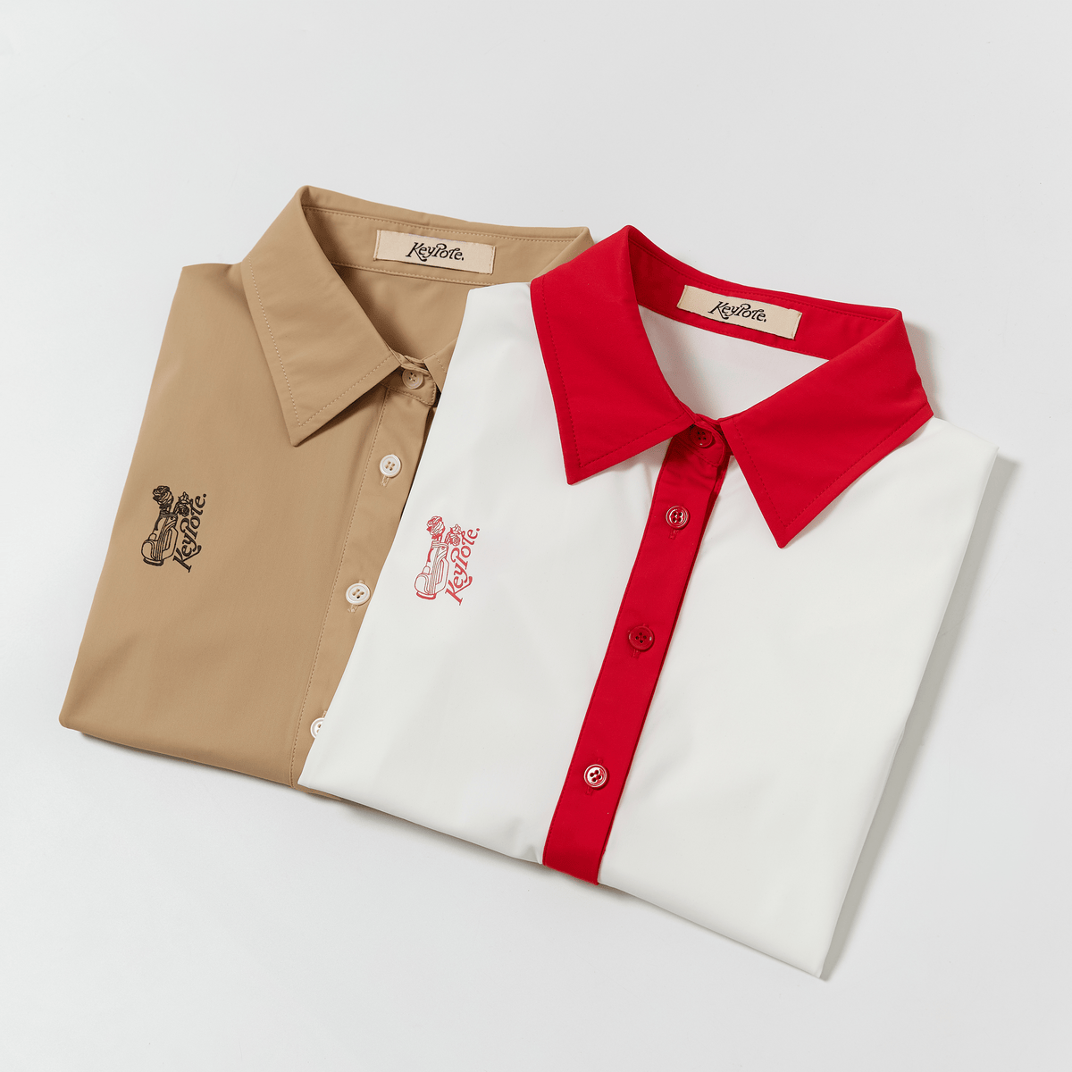 Keypote Women's Cropped Shirt - Beige - Erthe Golf