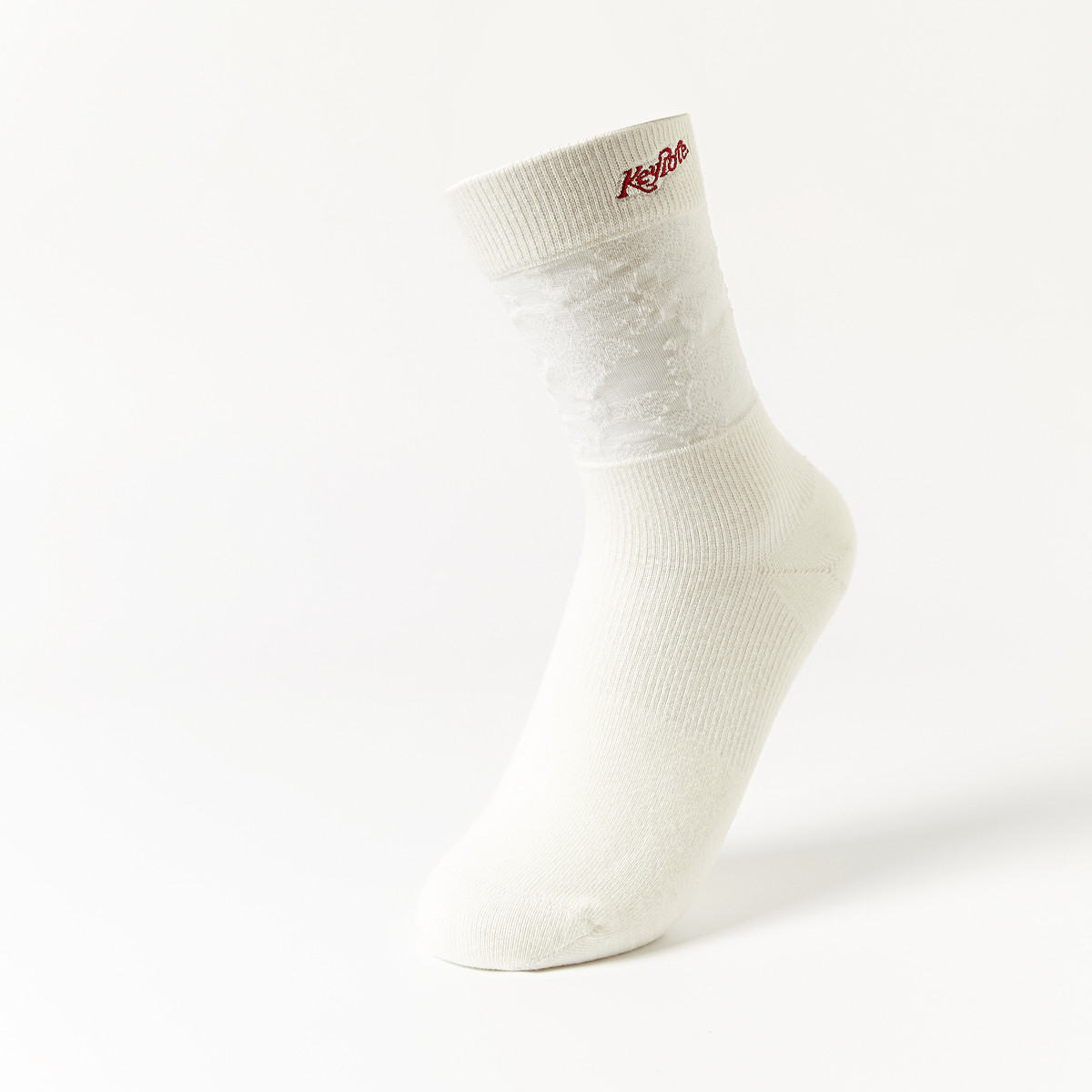 Keypote Women's Lace Sport Socks - White - Erthe Golf