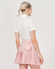 Falcosia Pleated Skirt-Pink