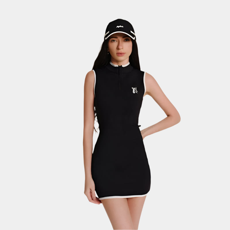 Keypote Black Sleeveless Dress - Erthe Golf
