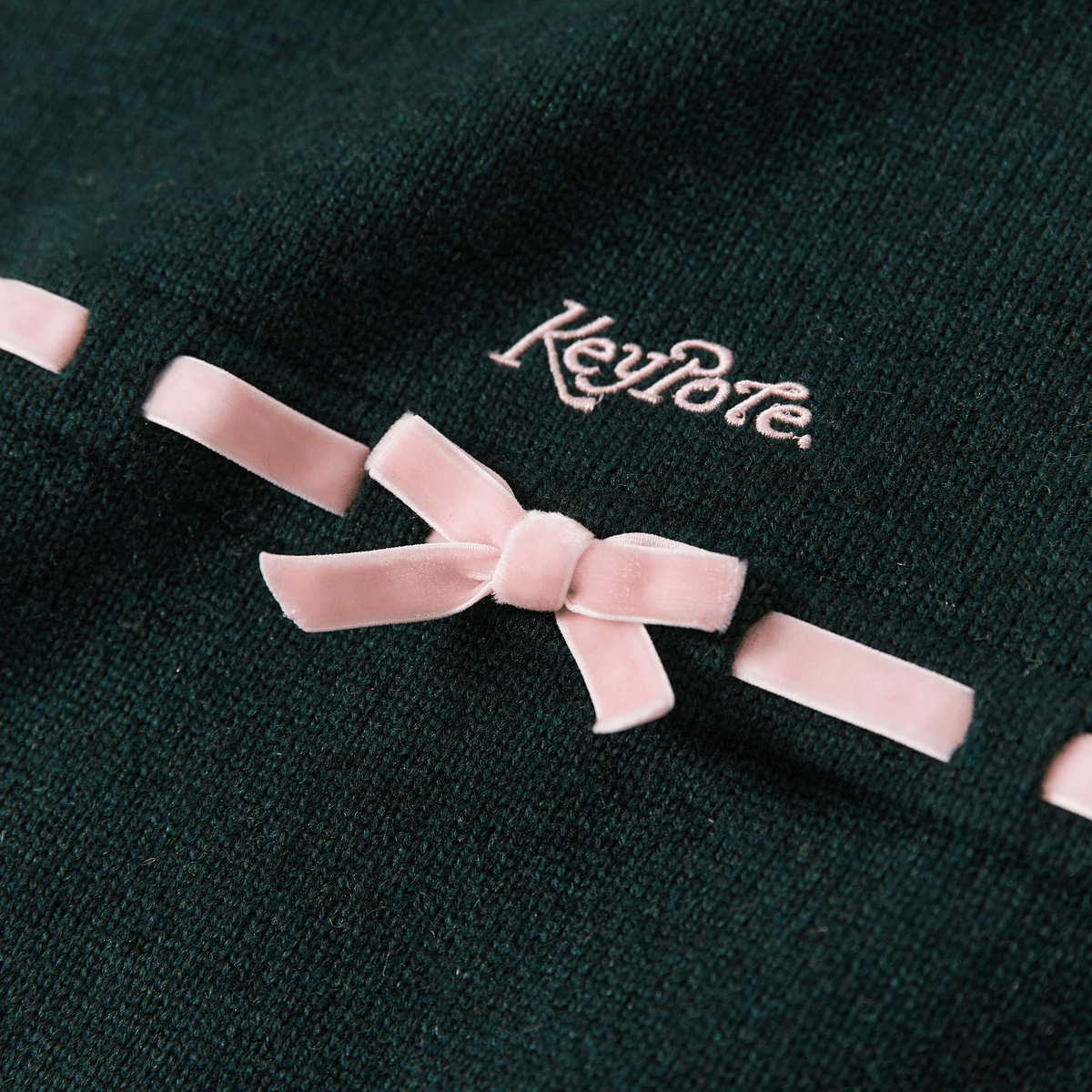 Keypote Knitted Vest - Forest Green - Erthe Golf