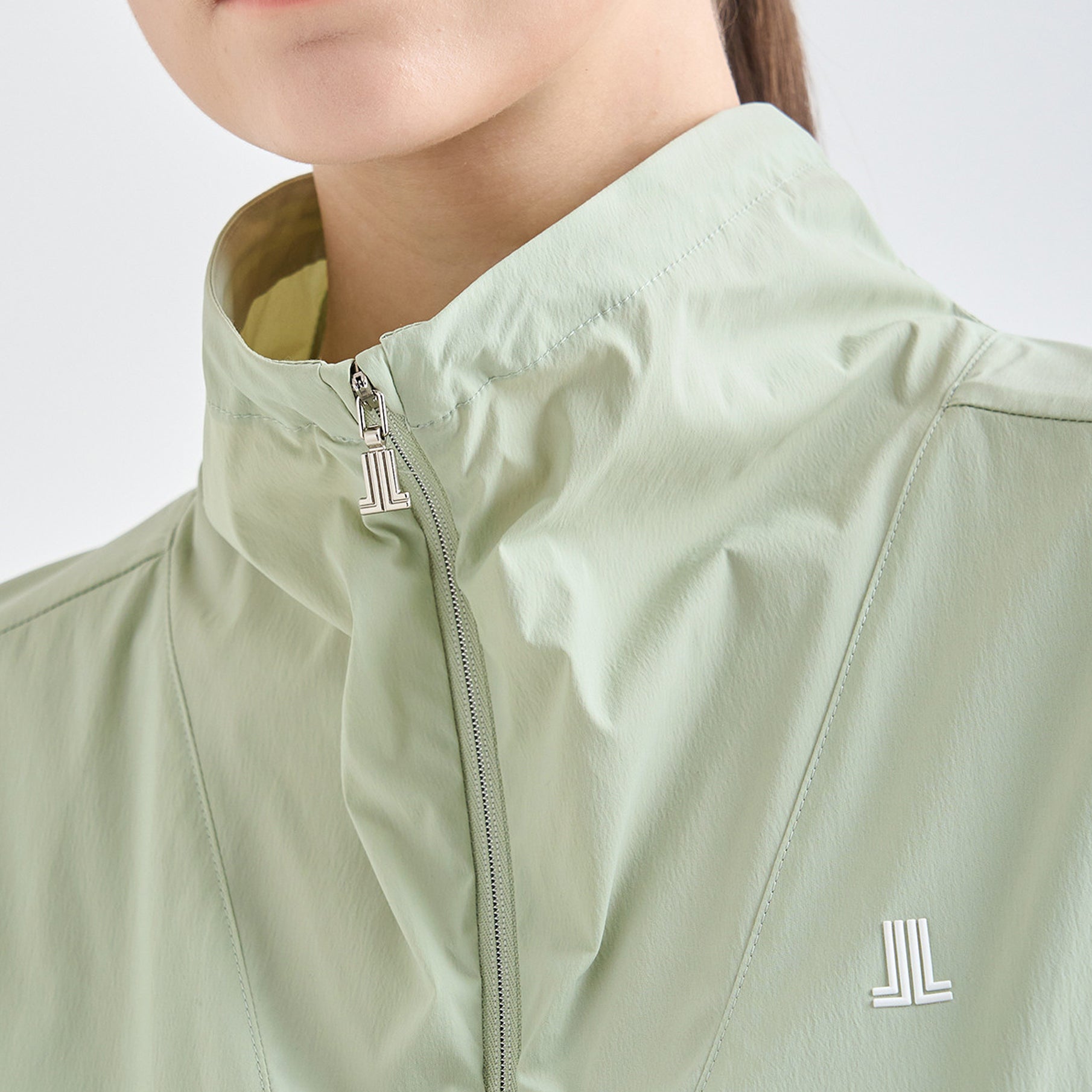 Lanvin Blanc Green Mock Neck Drawstring Dress - Erthe Golf