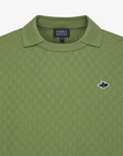 Pearly Gates Men's Long Sleeve Knit Shirt- Green