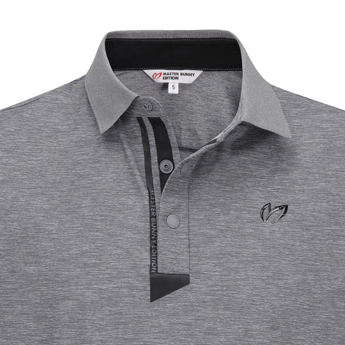 Master Bunny Edition Men's Collar Top - Grey - Erthe Golf