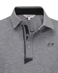 Master Bunny Edition Men's Collar Top - Grey - Erthe Golf