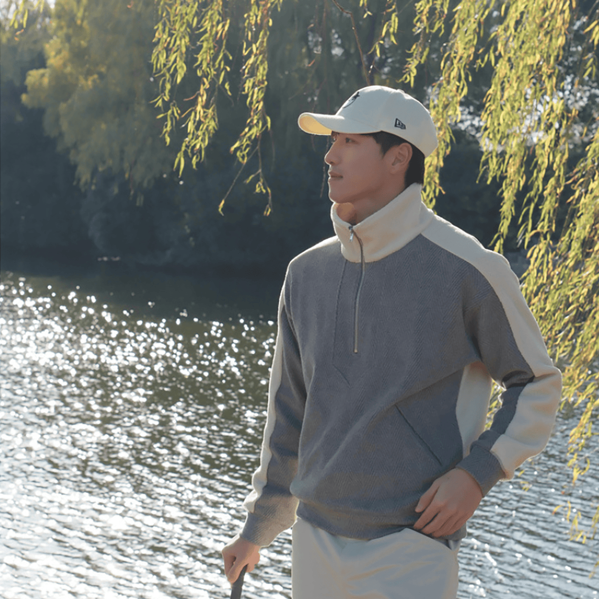 Loveland Men's Sweater - Grey - Erthe Golf