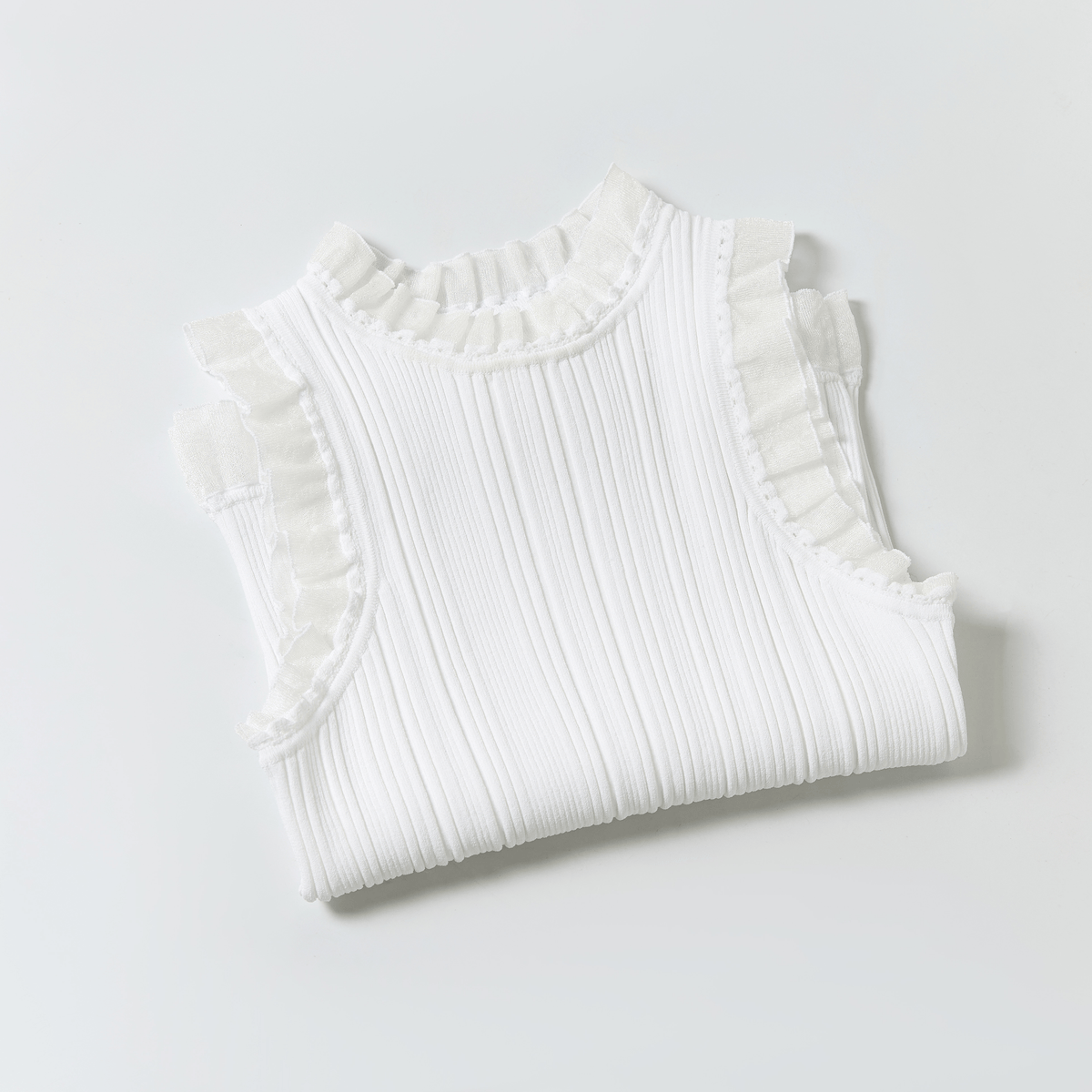 Keypote Women's Sleeveless Knitwear - White - Erthe Golf