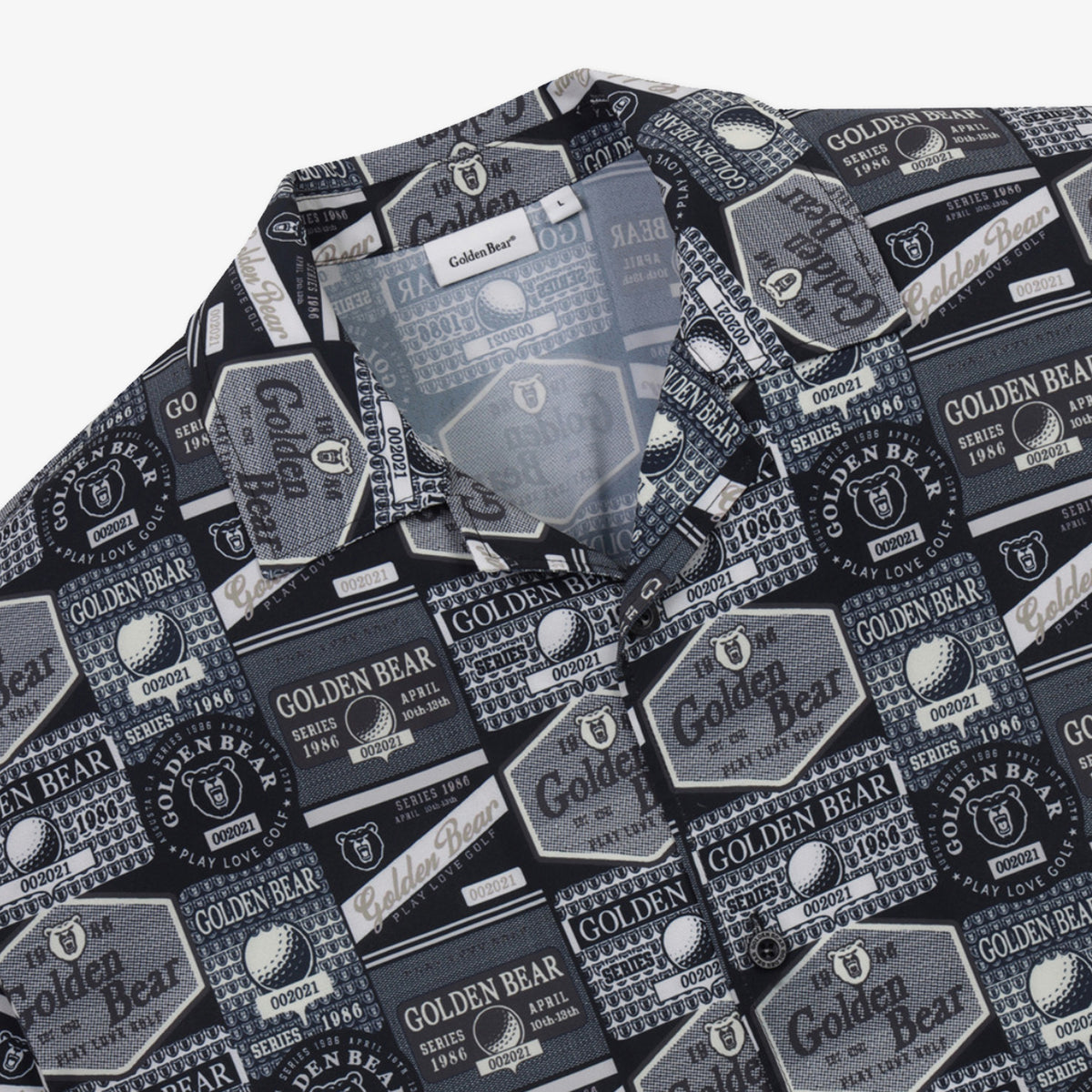 Golden Bear Unisex Printed Shirt Black - Erthe Golf