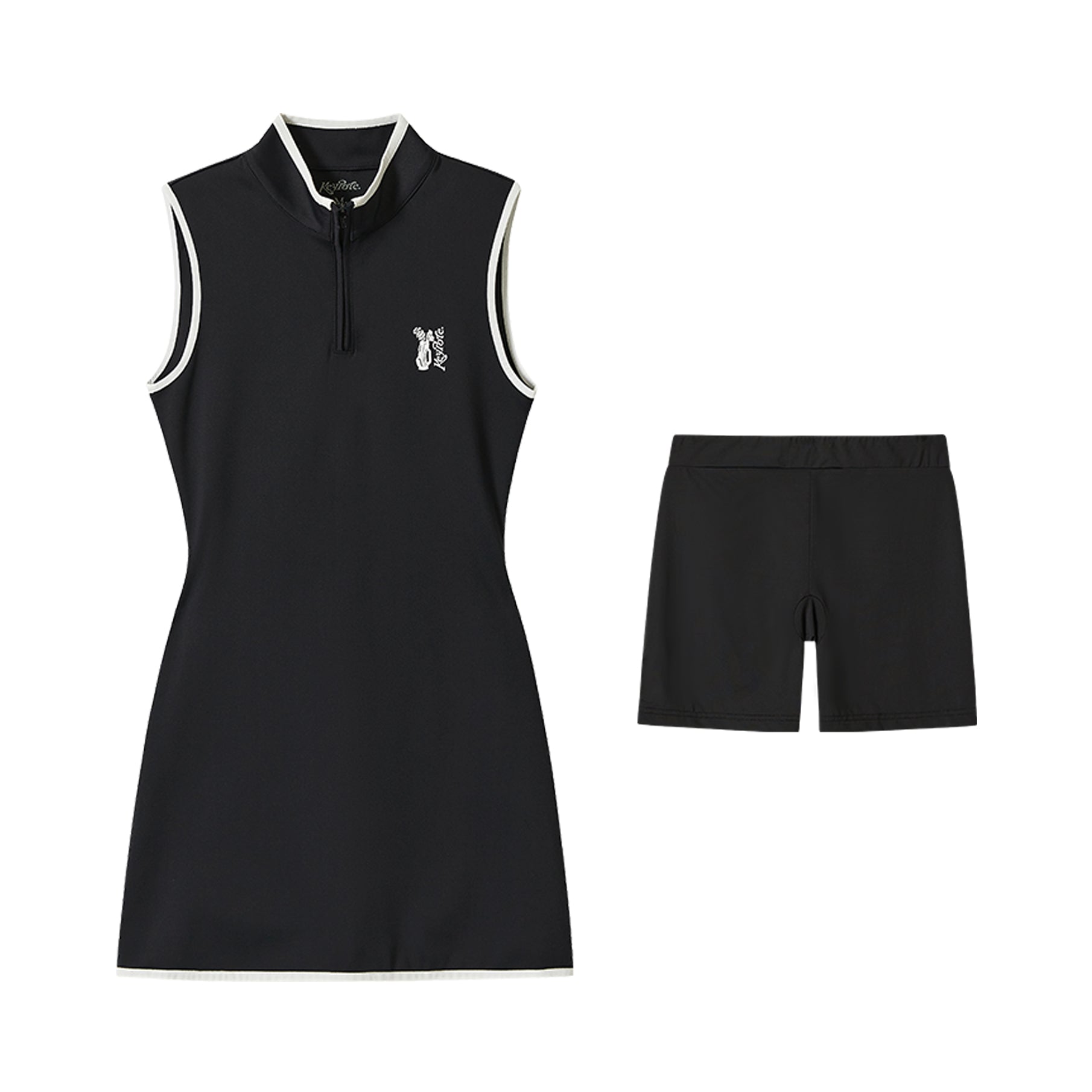 Keypote Black Sleeveless Dress - Erthe Golf