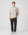 [WAAC x KAJIMURA] Men's Collar T-shirt - Beige - Erthe Golf