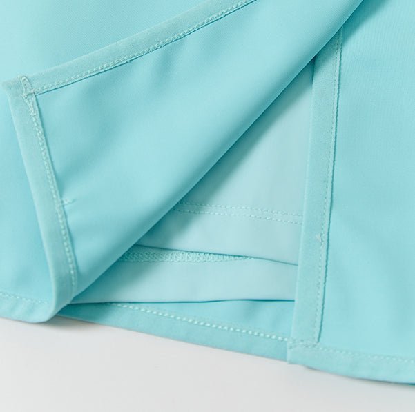 Keypote Lightweight Wrap Skirt - Aqua Blue - Erthe Golf