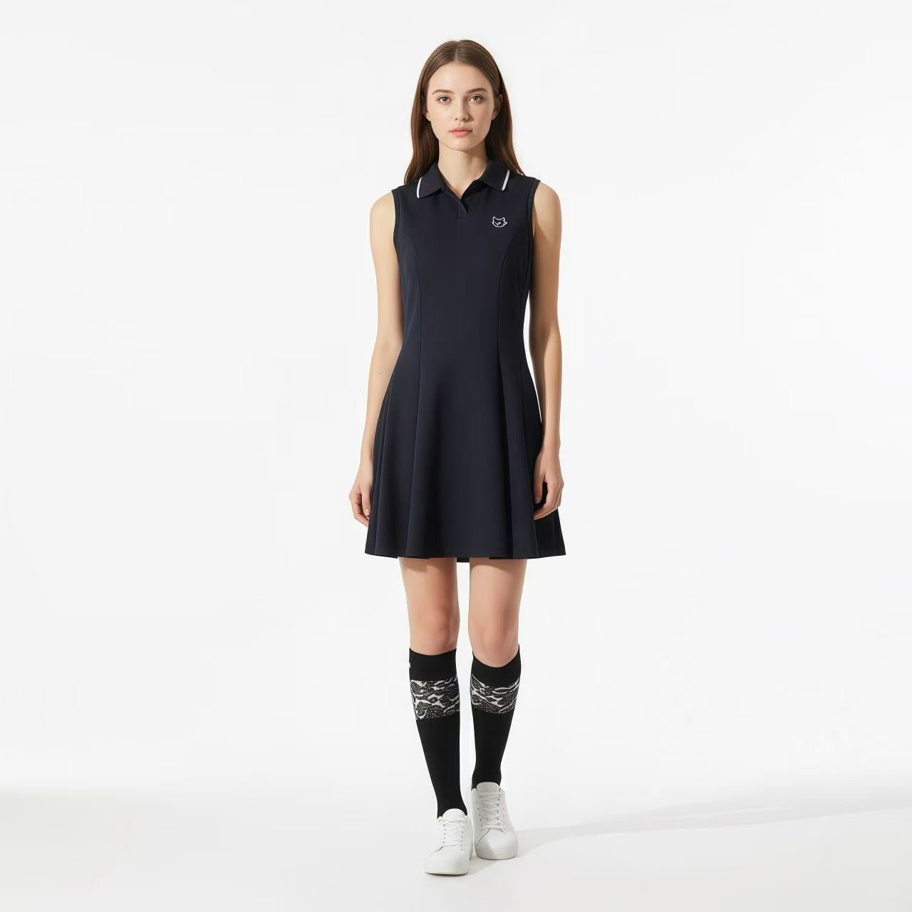 Keypote Women's Lace Calf Socks - Black - Erthe Golf