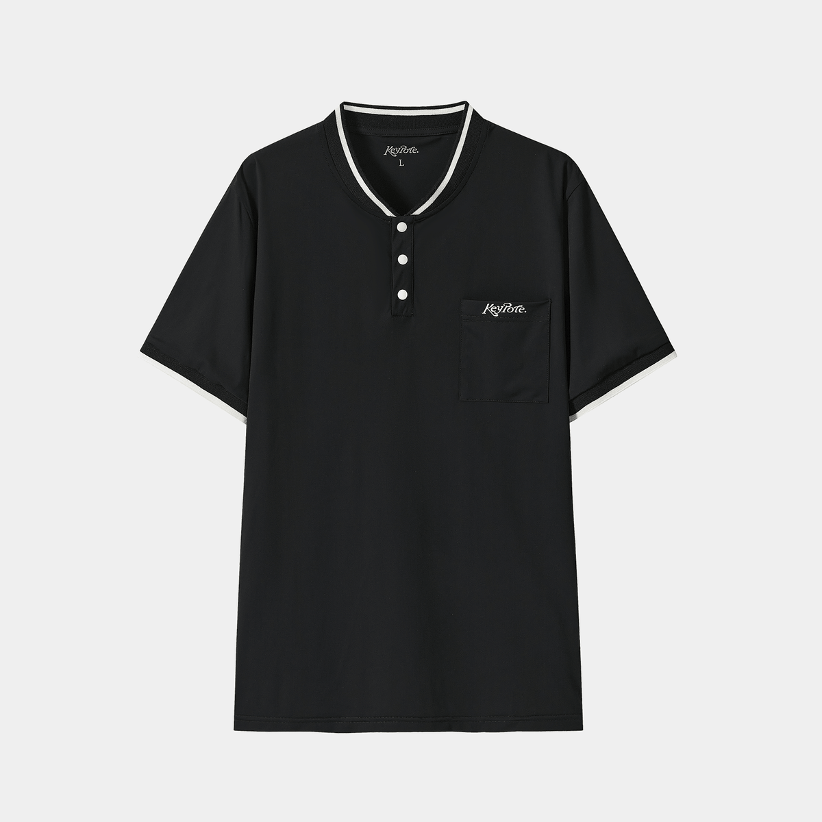Men's Lightweight Elastic T-Shirt - Black - Erthe Golf