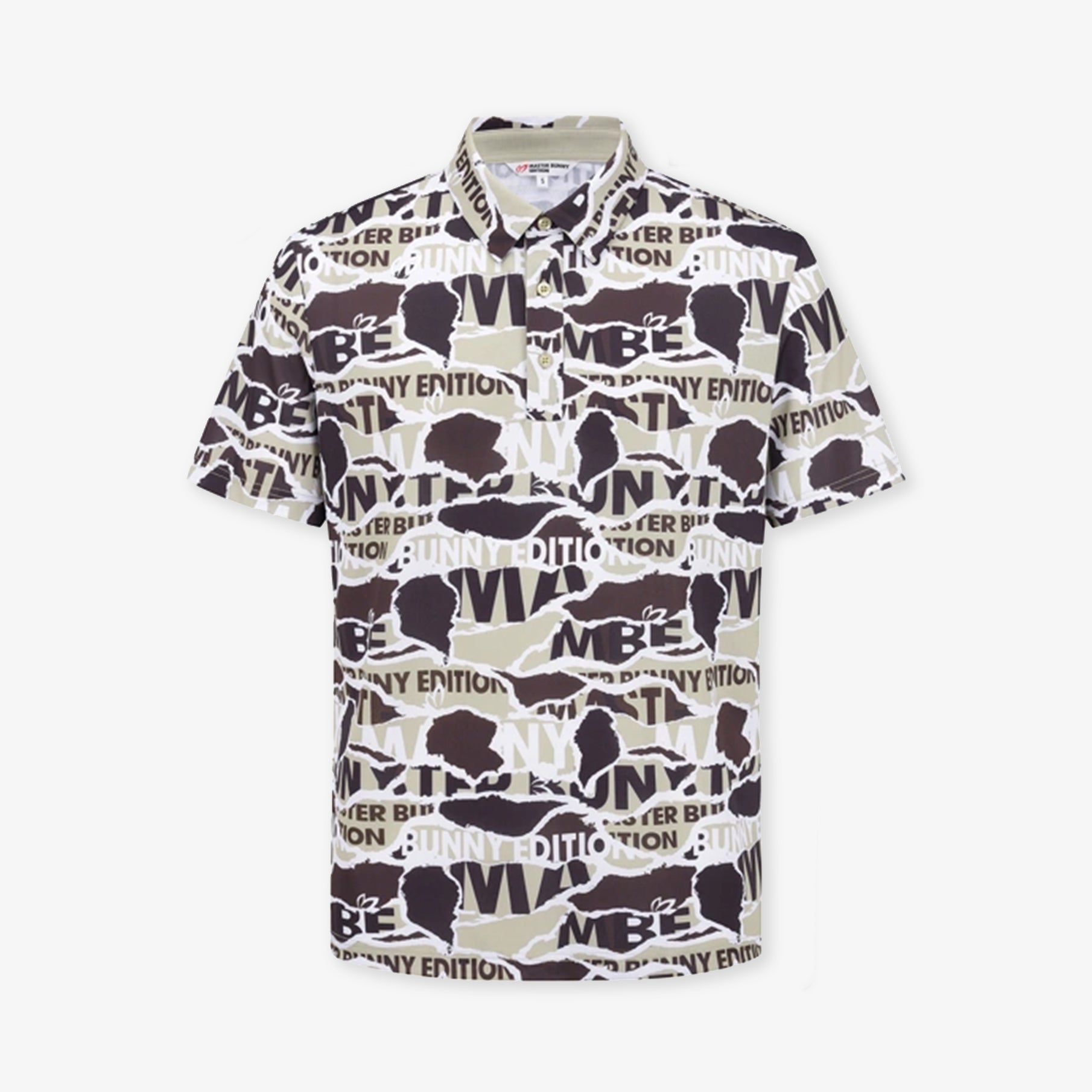 Master Bunny Edition Men&#39;s Collage Polo - Brown - Erthe Golf