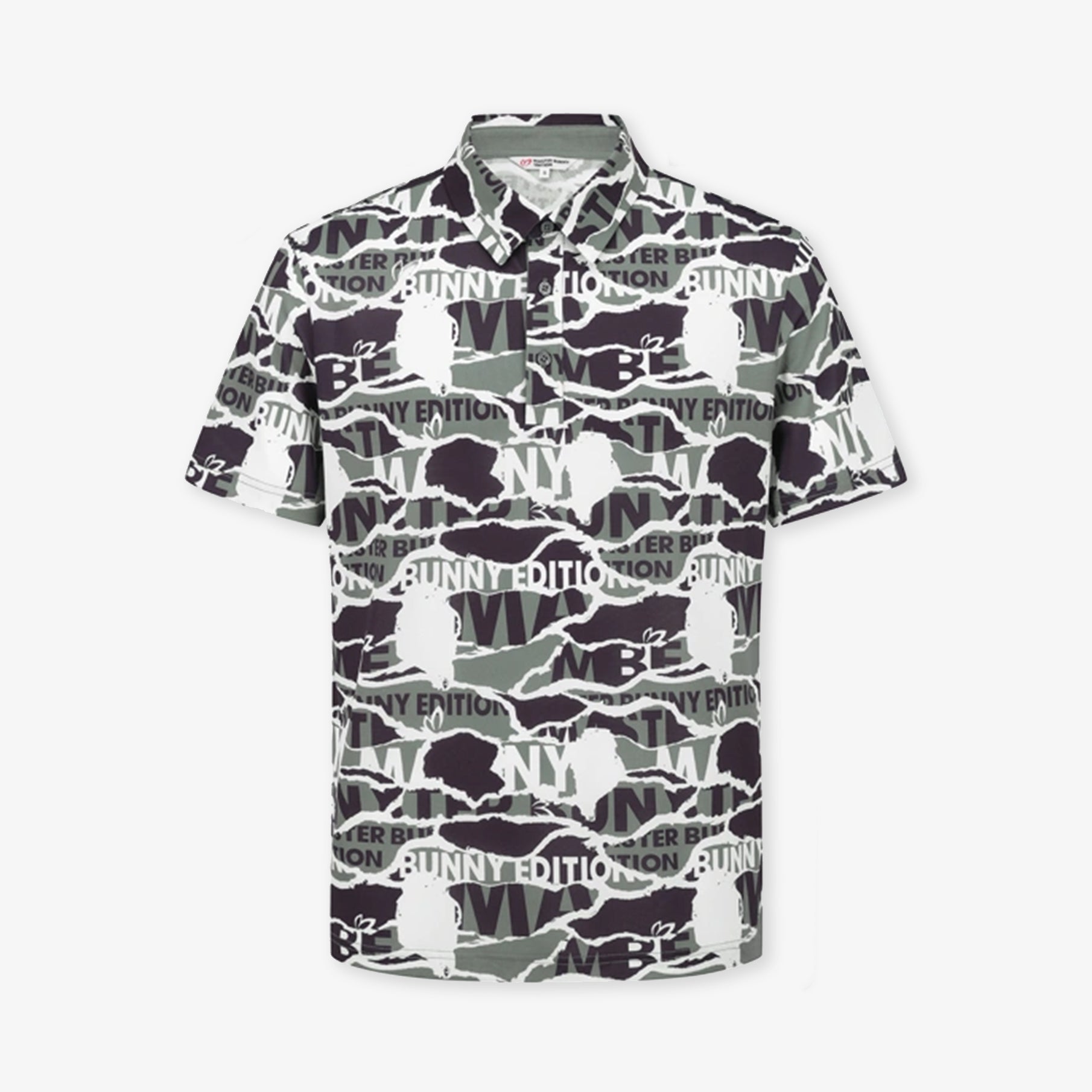 Master Bunny Edition Men&#39;s Collage Polo - Gray - Erthe Golf