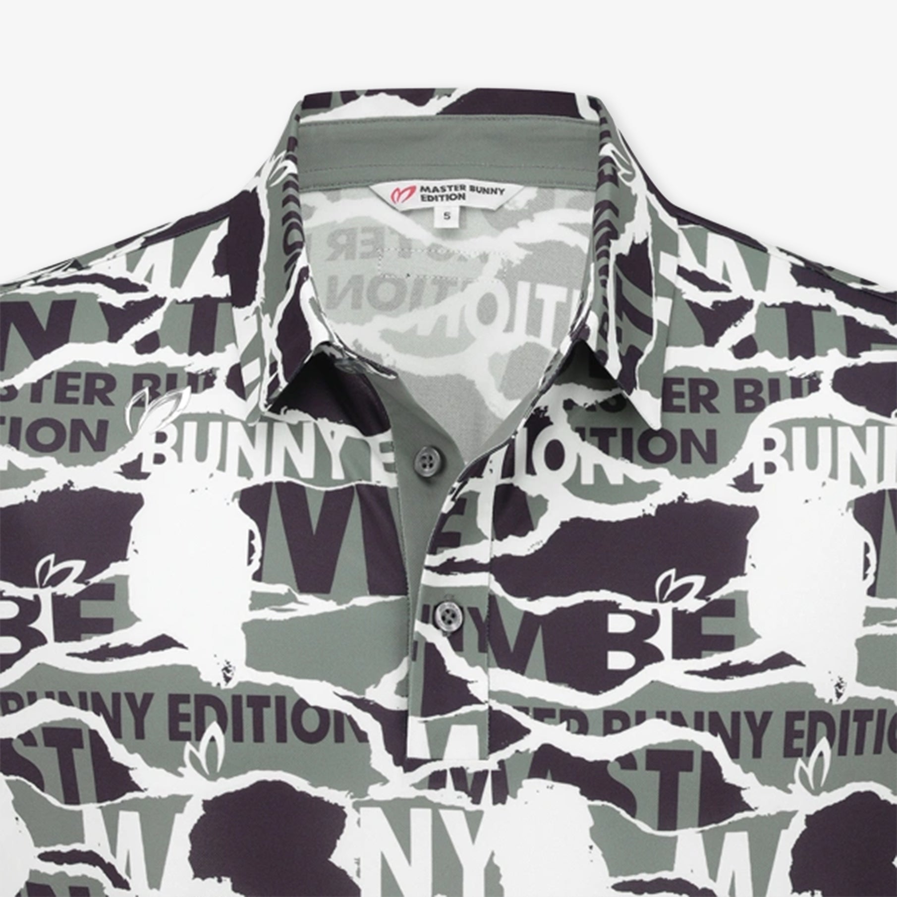 Master Bunny Edition Men's Collage Polo - Gray - Erthe Golf