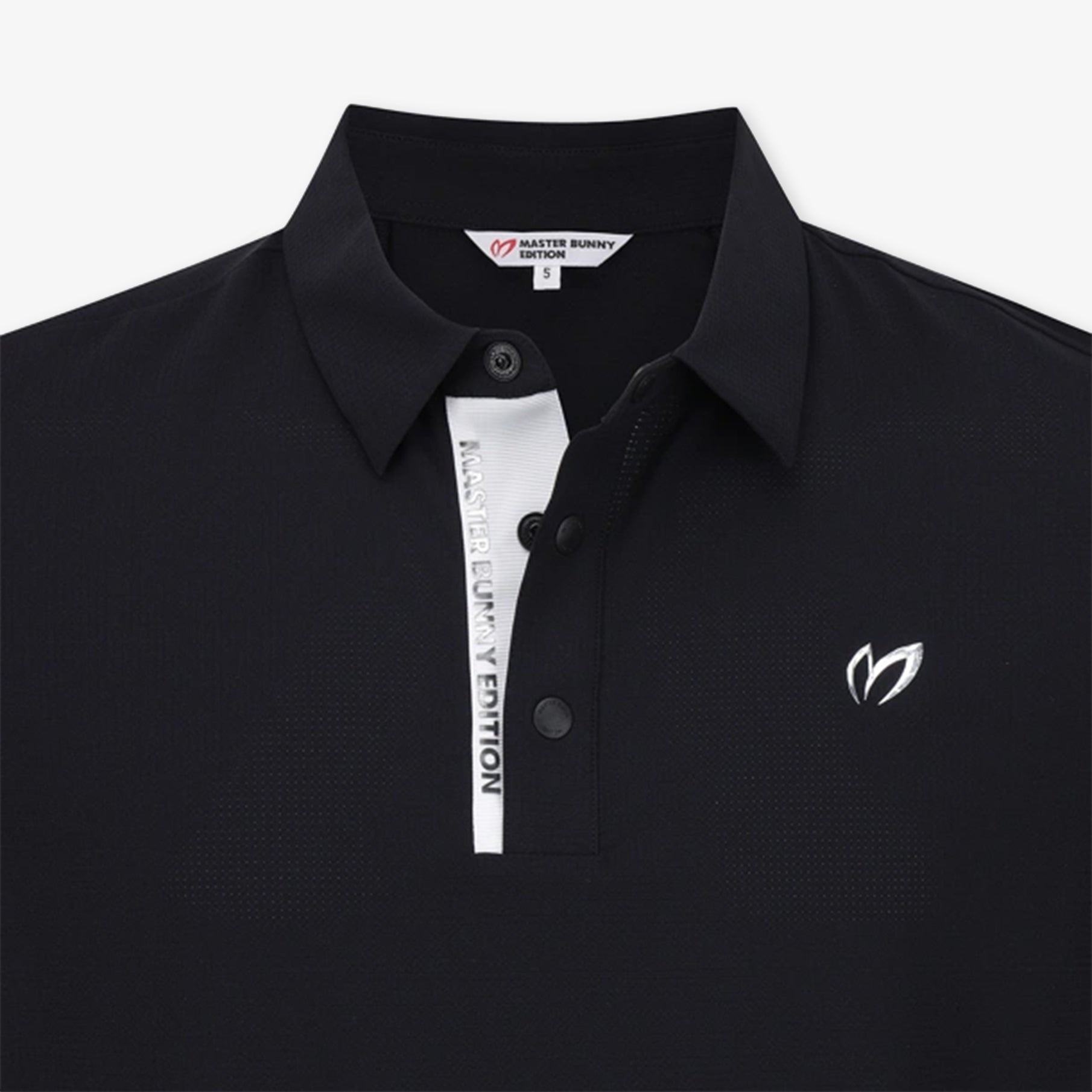 Master Bunny Edition Men's Short Sleeve Polo - Black - Erthe Golf