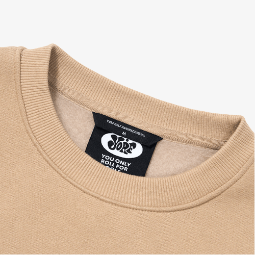 Yorf Golf Aw Tag Crewneck Brown - Erthe Golf