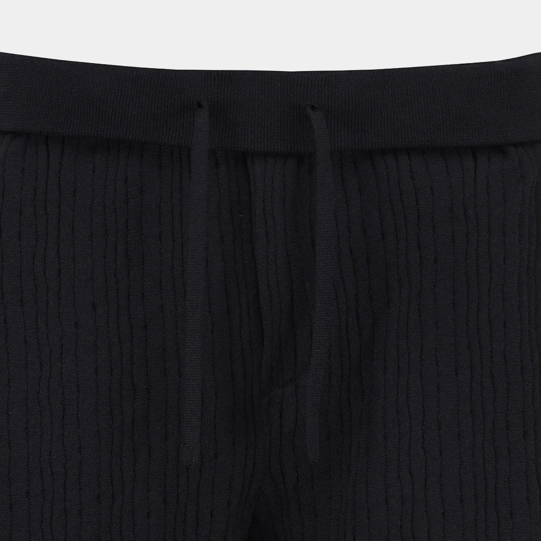 Women's Color - Block Shorts - Black - Erthe Golf