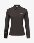 Master Bunny Edition Women's Long - Sleeve Polo - Brown - Erthe Golf