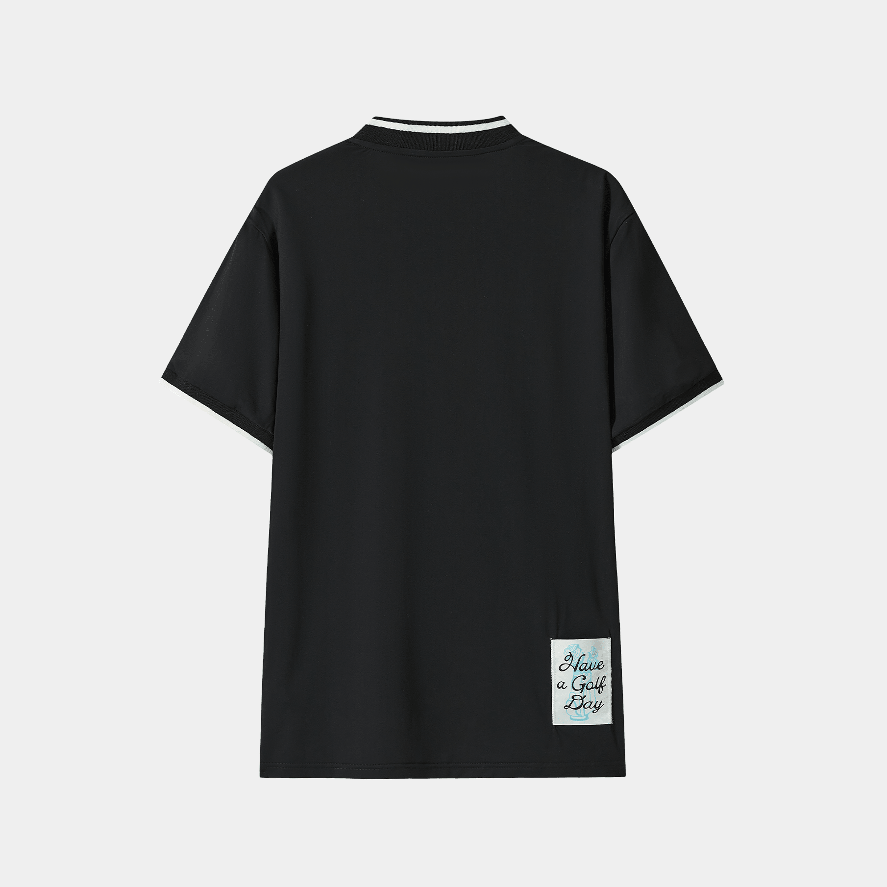 Men's Lightweight Elastic T-Shirt - Black - Erthe Golf