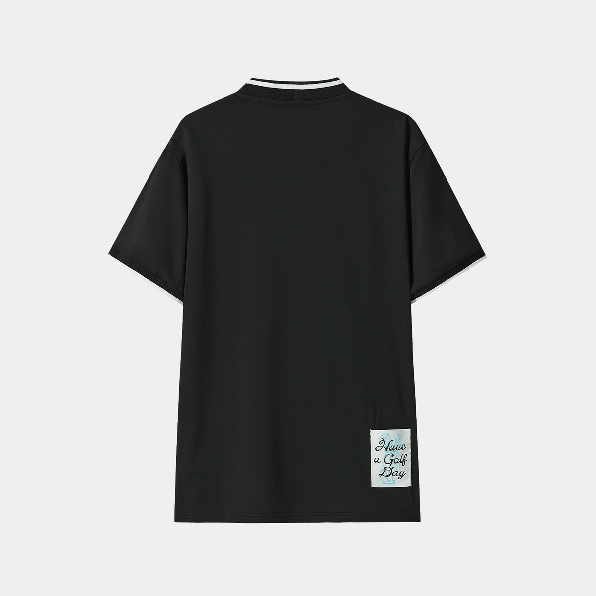 Men's Lightweight Elastic T-Shirt - Black - Erthe Golf