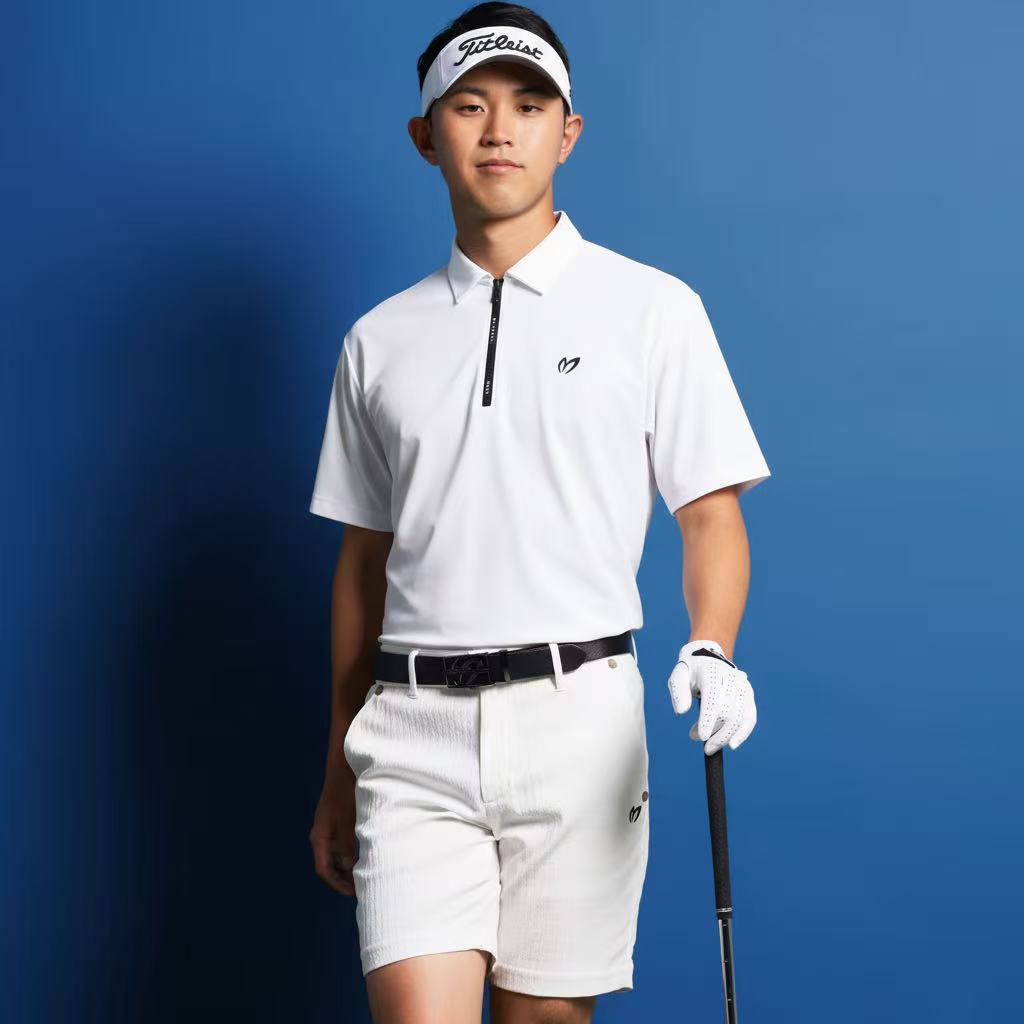 Master Bunny Edition Men's Short Sleeve Polo - White - Erthe Golf