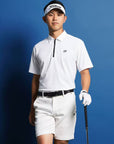 Master Bunny Edition Men's Short Sleeve Polo - White - Erthe Golf