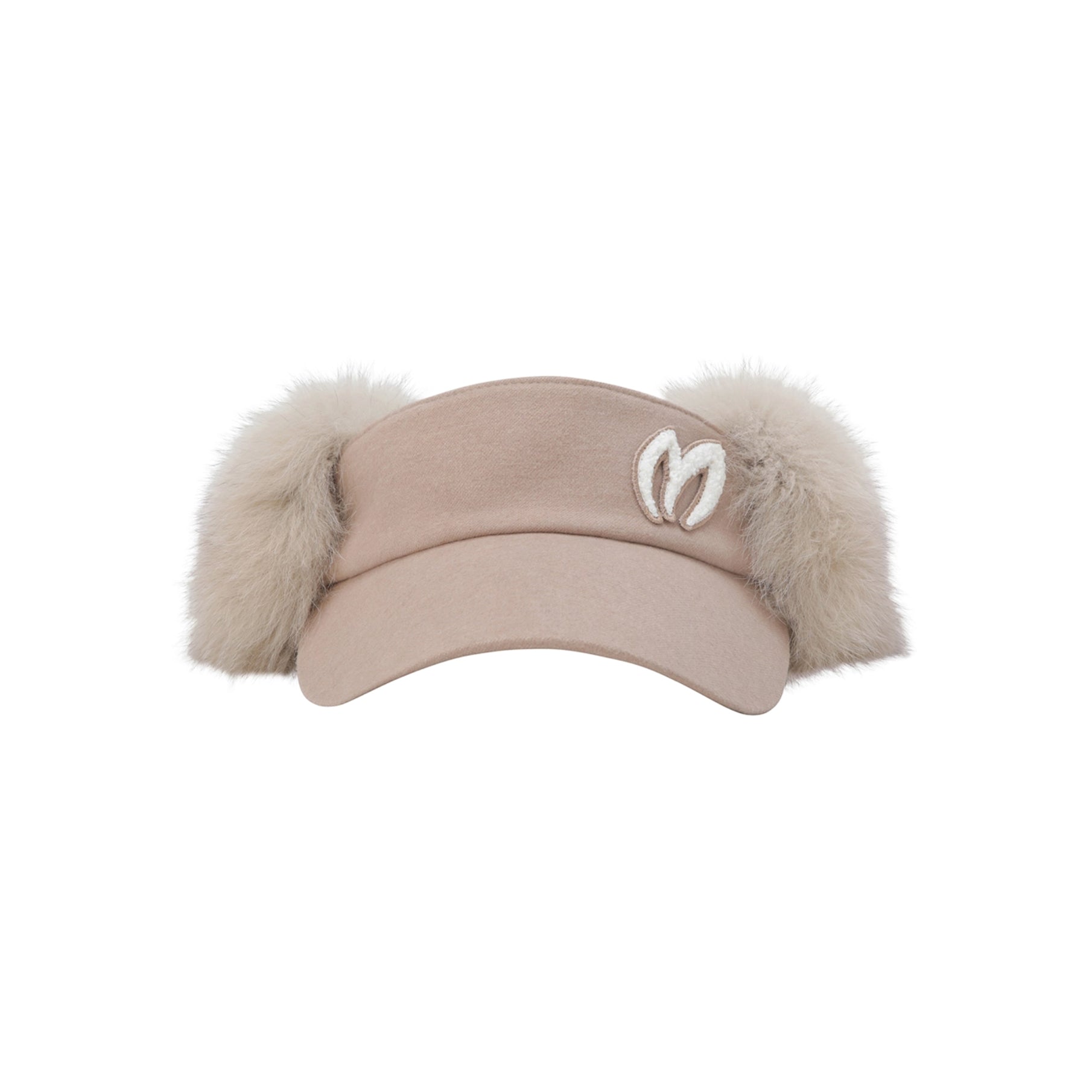 Master Bunny Edition Women's Fur Visor - Beige - Erthe Golf