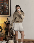 Loveland Women's Sweater - Khaki - Erthe Golf