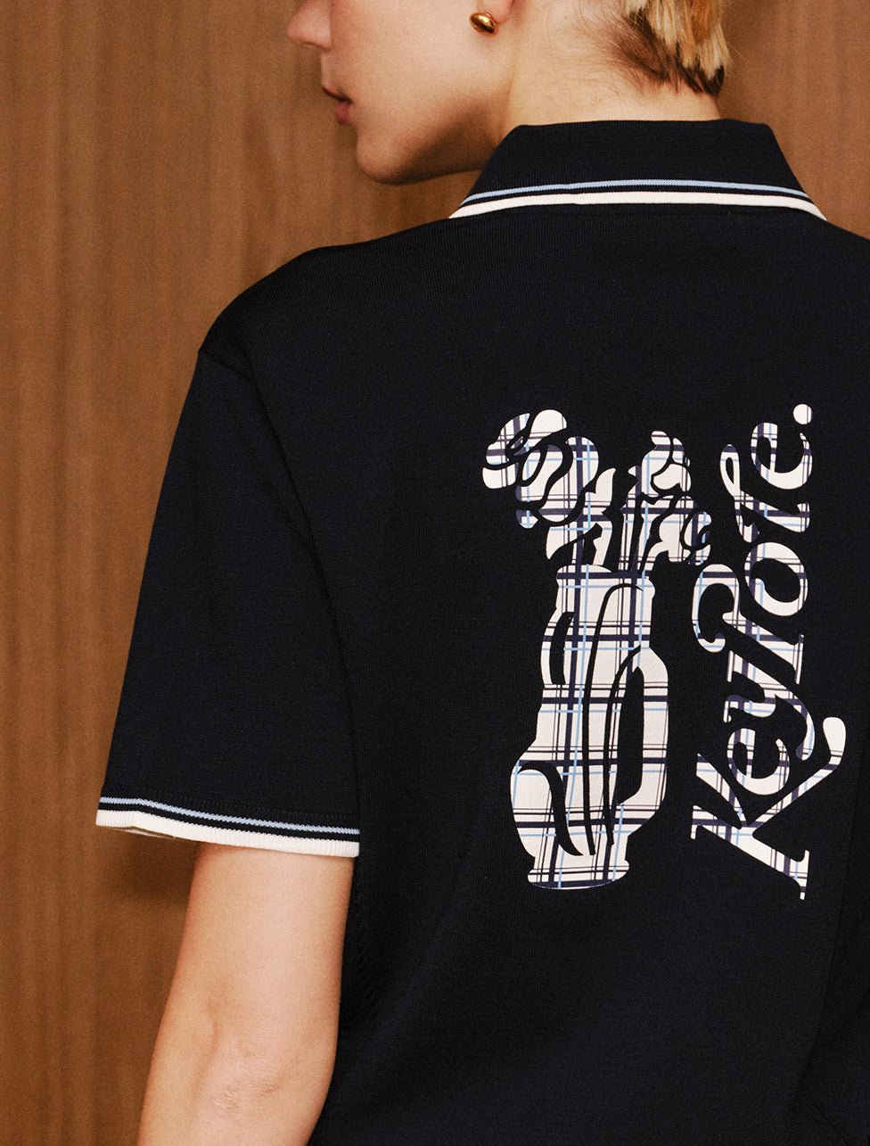 Keypote Navy Blue Shortsleeve Knit Polo - Erthe Golf