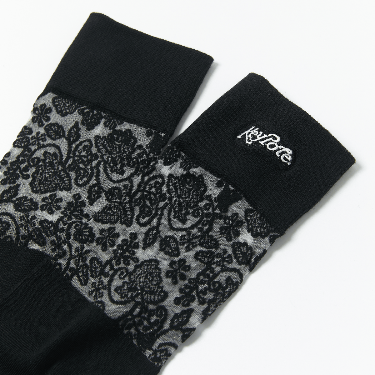 Keypote Women's Lace Calf Socks - Black - Erthe Golf