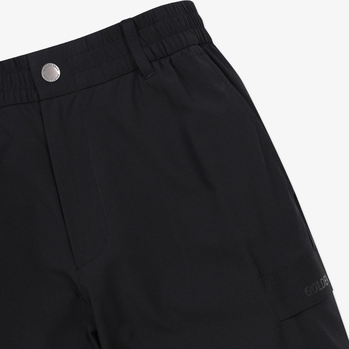 Golden Bear Stretchable Woven Cargo Jogger Pants Black - Erthe Golf