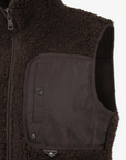 Pearly Gates Women's Fleece Vest-Brown