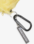 Pearly Gates Fur Carabiner Mini Pouch