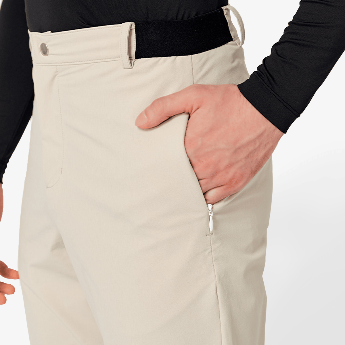 Falcosia Men's Signature Trouser - Beige - Erthe Golf