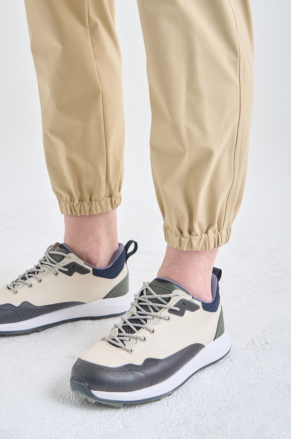 Lanvin Blanc Men&#39;s Waterproof Jogger Pants-Beige