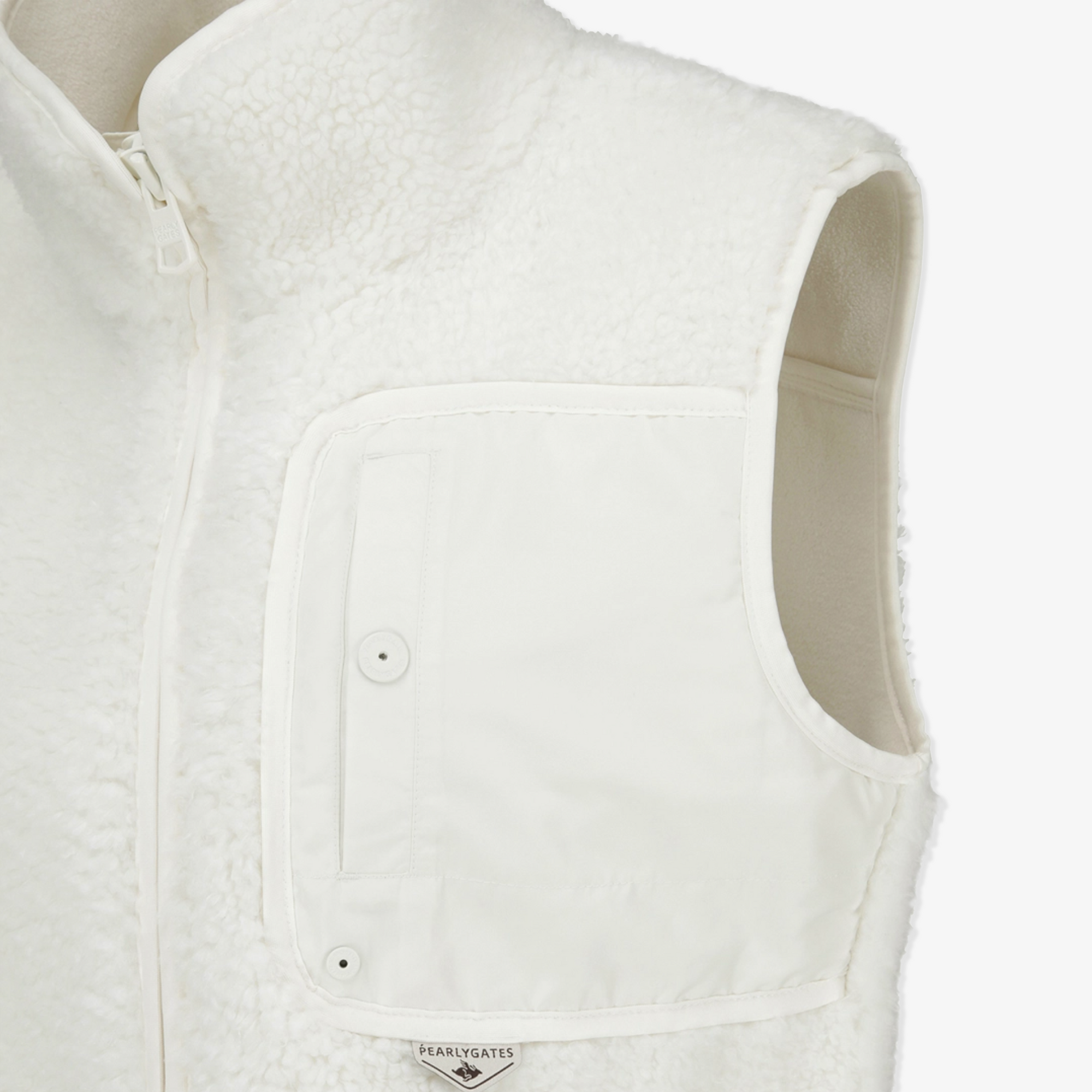 Pearly Gates Women&#39;s Fleece Vest-Ivory