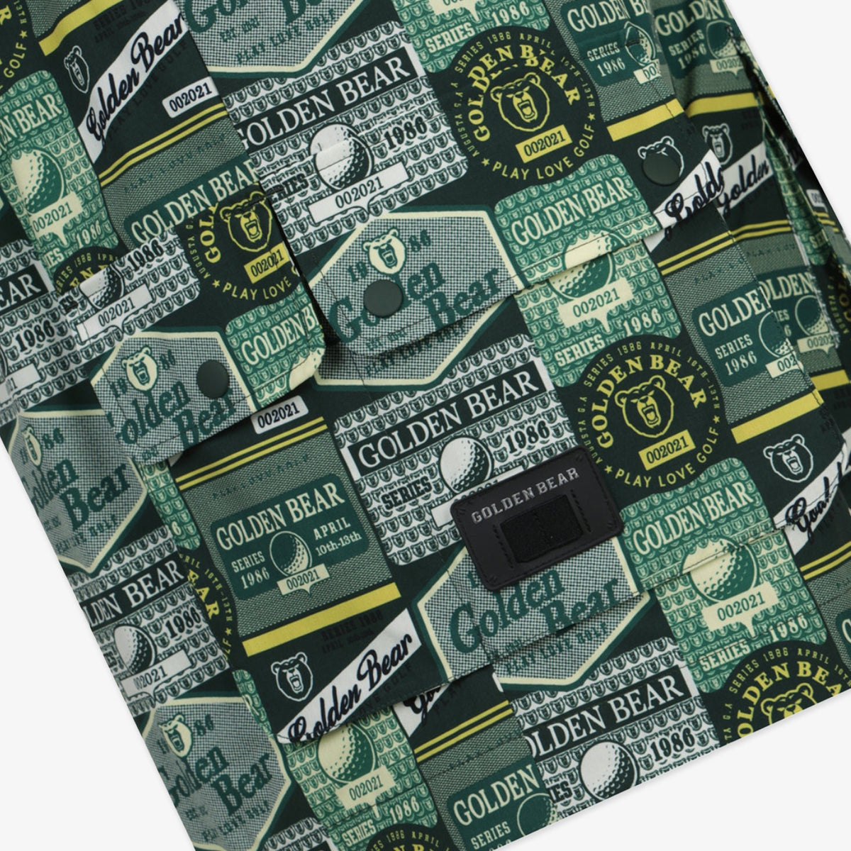Golden Bear Unisex All - Over Printed Shorts Green - Erthe Golf