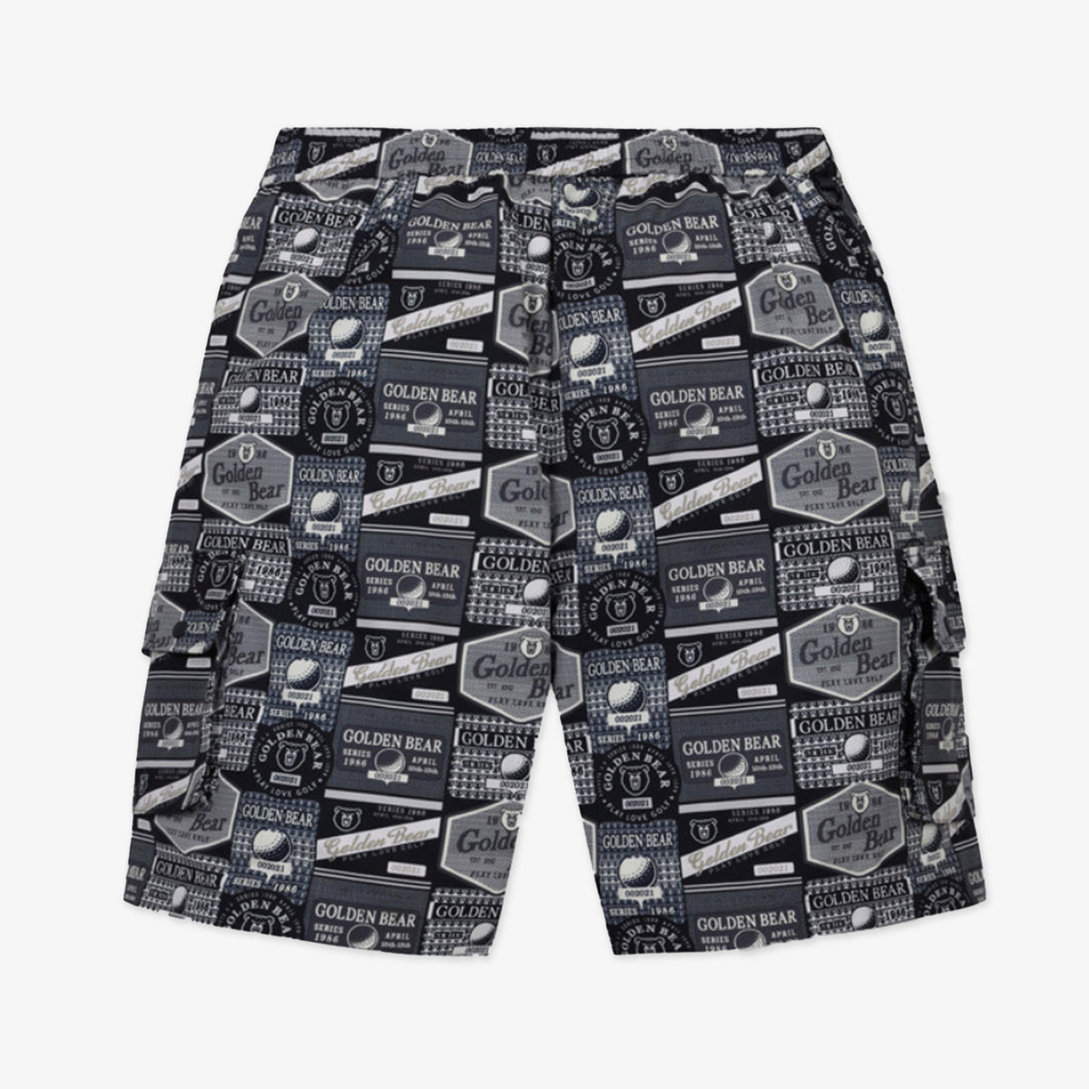 Golden Bear Unisex All - Over Printed Shorts Black - Erthe Golf