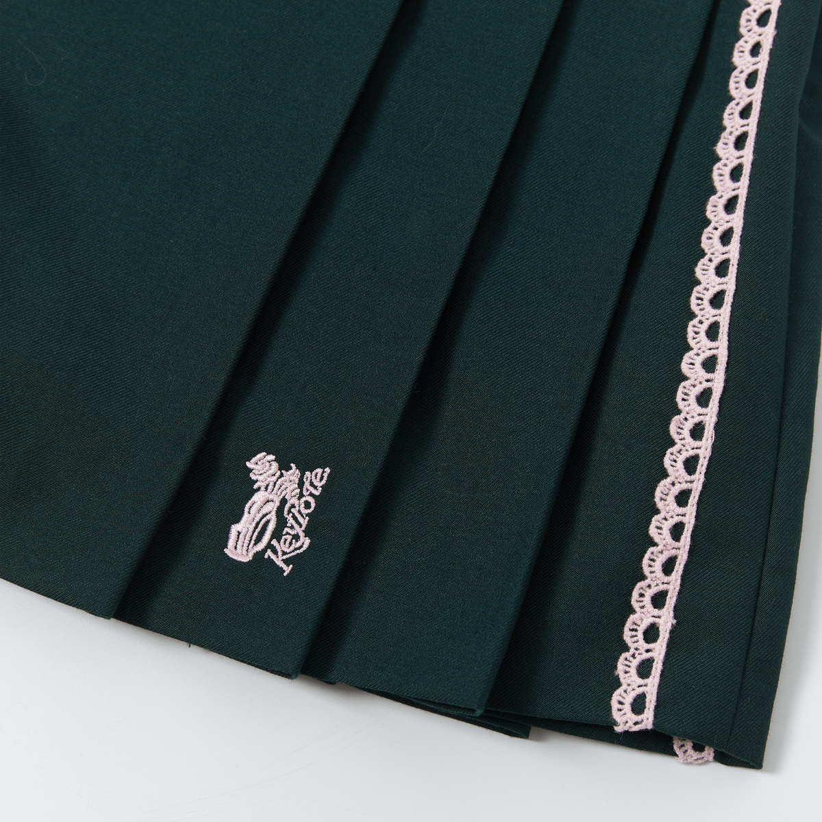 Keypote Women's Pleated Skort - Dark Green - Erthe Golf